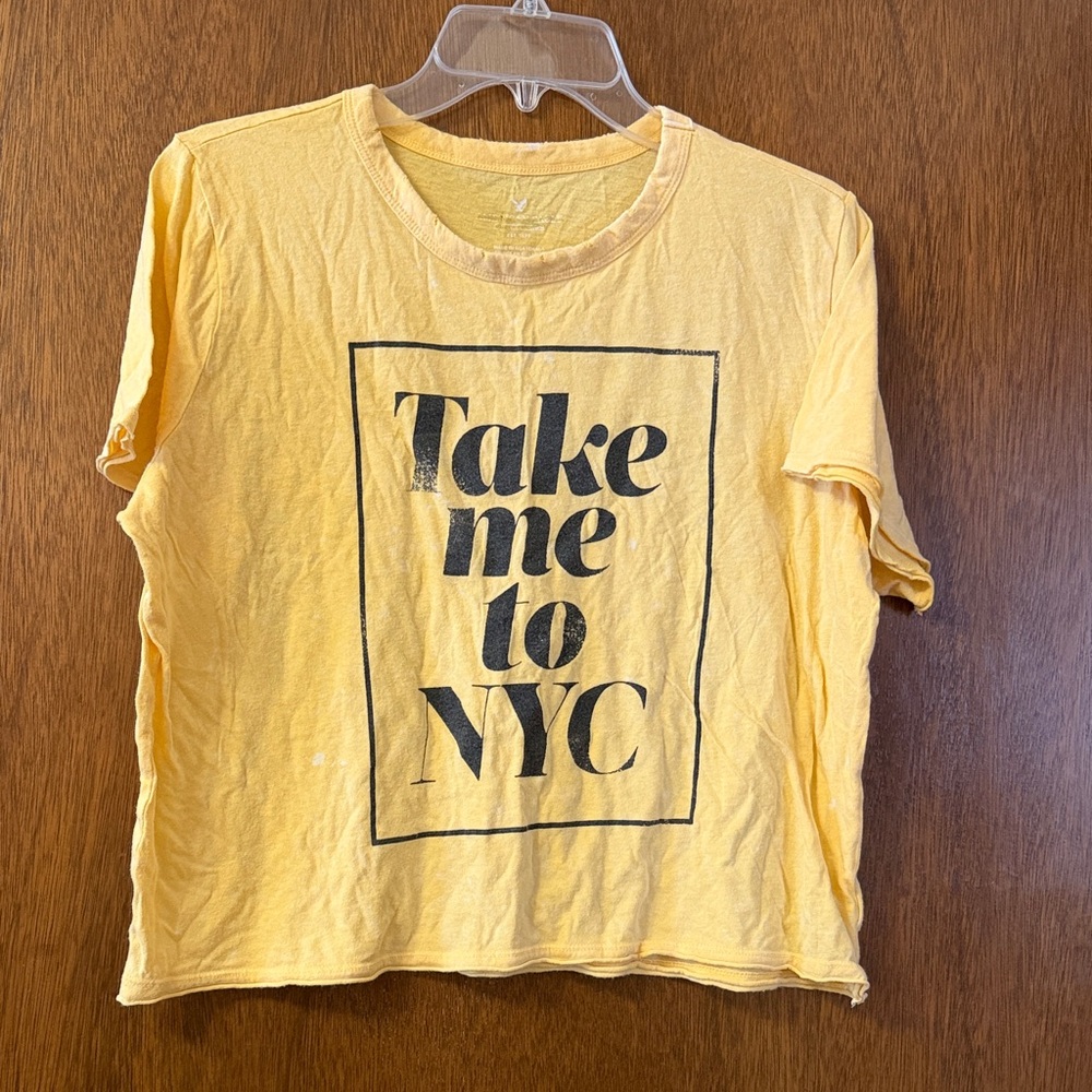 American Eagle Outfitters Mustard Tee